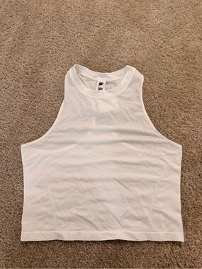 Fabletics Women's White High-Neck Tank